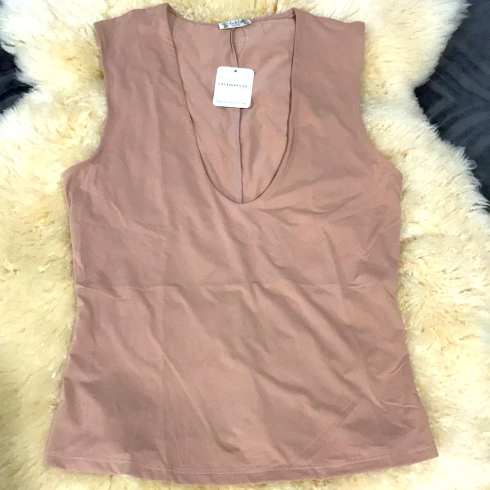 Free People Intimately Top Camisole Second Skin Size M Tan Nude